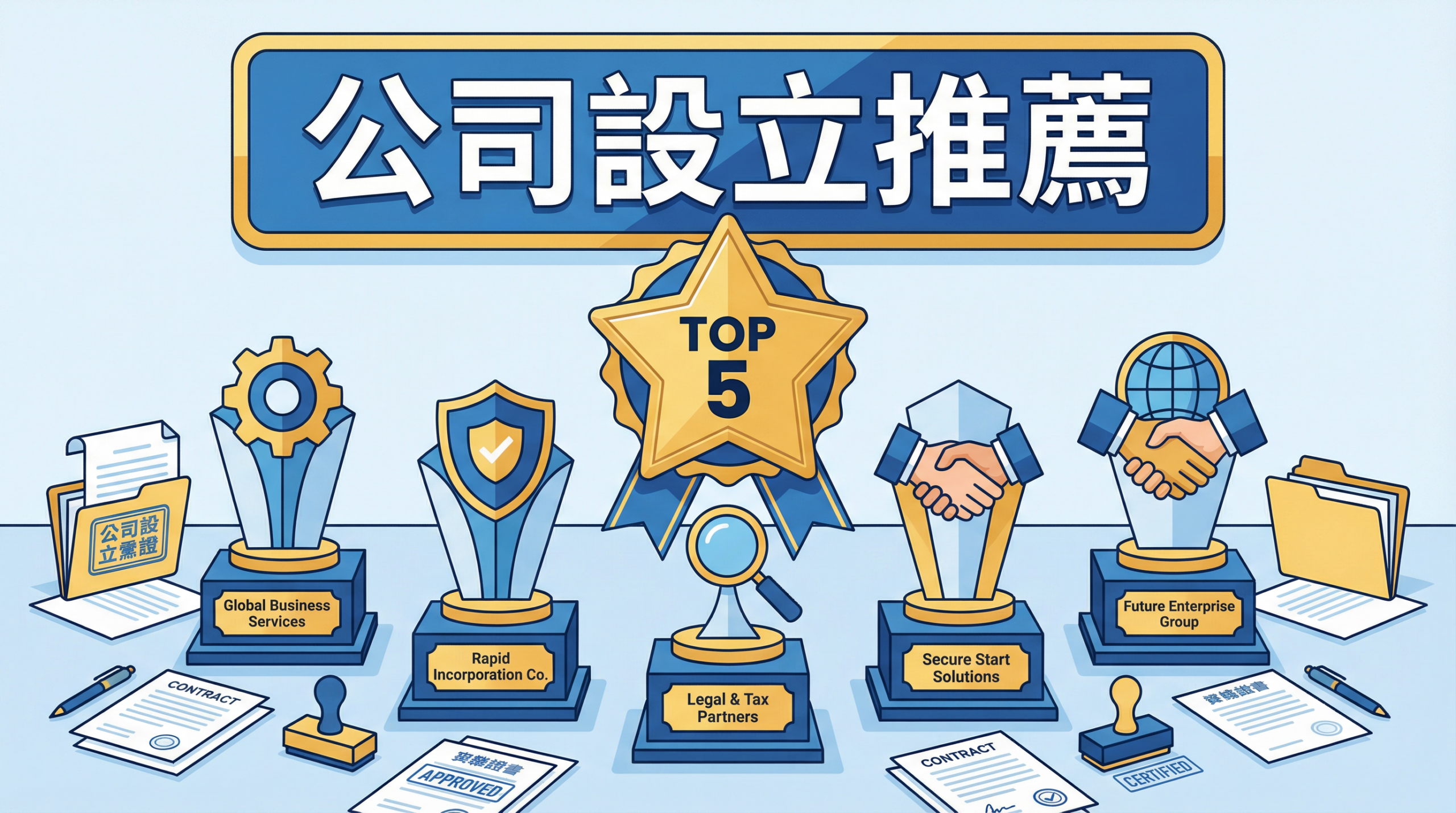 2026 公司設立推薦：5 家台灣頂尖公司登記代辦機構深度解析